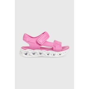 Detské sandále Skechers Always Flashy ružová farba