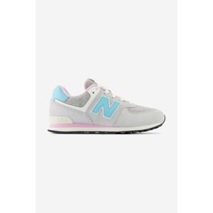 Detské tenisky New Balance GC574NB1 šedá farba