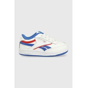 Detské kožené tenisky Reebok Classic CLUB C REVENGE biela farba