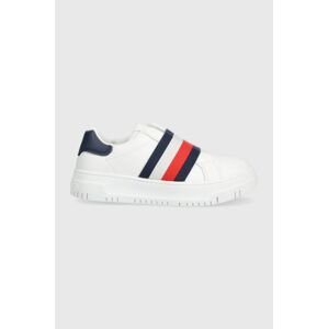 Detské tenisky Tommy Hilfiger biela farba