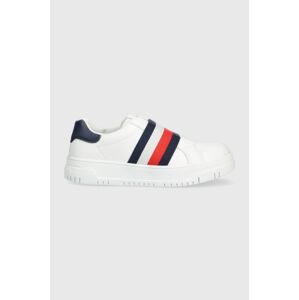 Detské tenisky Tommy Hilfiger biela farba