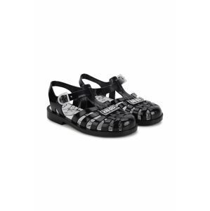 Detské sandále Kenzo Kids čierna farba