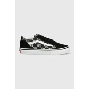 Detské tenisky Vans JN Old Skool ZEBR BLACK čierna farba