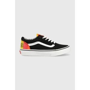 Detské tenisky Vans JN Old Skool GRDT BLKML čierna farba