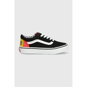 Detské tenisky Vans UY Old Skool GRDT BLKML čierna farba