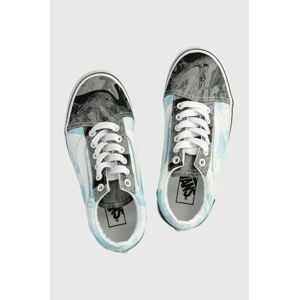 Detské tenisky Vans UY Old Skool MRBL BLKGY