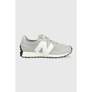 Detské tenisky New Balance GS327CGW šedá farba