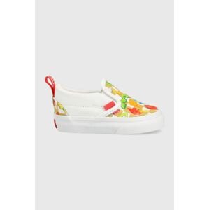 Detské tenisky Vans TD Slip-On V HARB CHBD biela farba