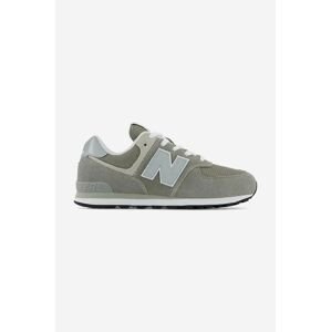 Detské tenisky New Balance GC574EVG šedá farba