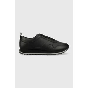 Tenisky Calvin Klein HM0HM00997 LOW TOP LACE UP MONO čierna farba