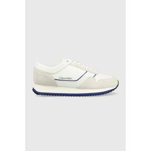 Tenisky Calvin Klein LOW TOP LACE UP MIX biela farba