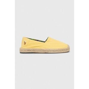 Espadrilky Polo Ralph Lauren Cevio Slip žltá farba, 803893744002