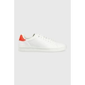 Kožené tenisky Tommy Hilfiger COURT SNEAKER LEATHER CUP biela farba