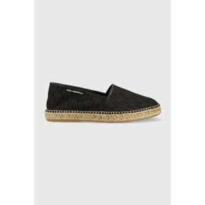 Espadrilky Karl Lagerfeld KAMINO čierna farba, KL70103