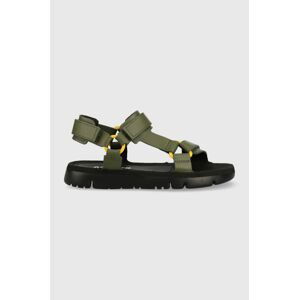 Kožené sandále Camper Oruga Sandal pánske, zelená farba, K100416.022