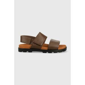 Kožené sandále Camper Brutus Sandal pánske, hnedá farba, K100777.005