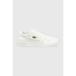 Tenisky Lacoste T-Clip Leather Trainers biela farba, 44SMA0094