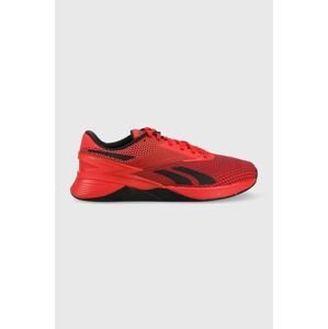 Tréningové topánky Reebok Nano X3 červená farba
