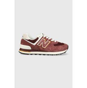 Tenisky New Balance U574MO2 bordová farba