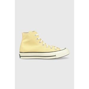 Tenisky Converse Chuck 70 HI žltá farba, A02757C