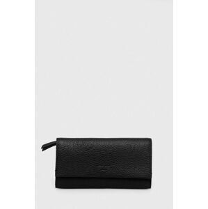 Kožená peňaženka Tiger Of Sweden dámsky, čierna farba