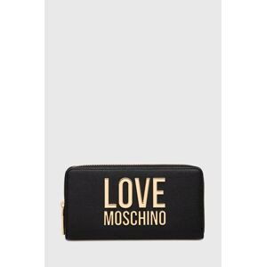 Peňaženka Love Moschino dámsky, čierna farba