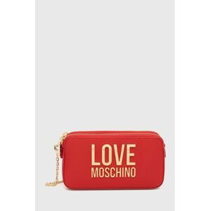 Kabelka Love Moschino červená farba