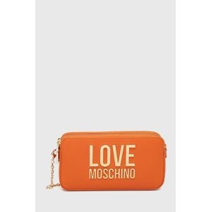 Kabelka Love Moschino oranžová farba