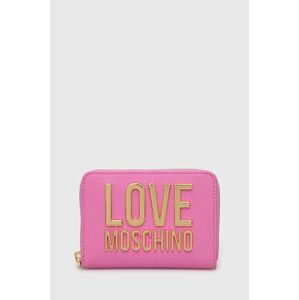 Peňaženka Love Moschino dámsky, ružová farba