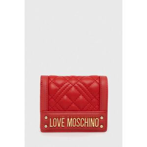 Peňaženka Love Moschino dámsky, červená farba