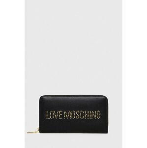 Peňaženka Love Moschino dámsky, čierna farba