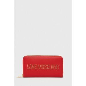 Peňaženka Love Moschino dámsky, červená farba