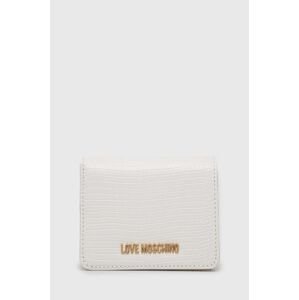 Peňaženka Love Moschino dámsky, biela farba