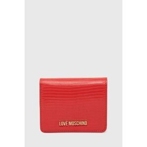 Peňaženka Love Moschino dámsky, červená farba