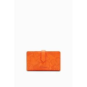 Peňaženka Desigual dámsky, oranžová farba