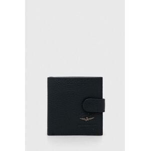 Kožená peňaženka Aeronautica Militare pánsky, tmavomodrá farba