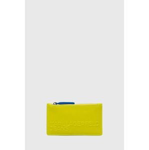 Peňaženka Karl Lagerfeld Jeans žltá farba