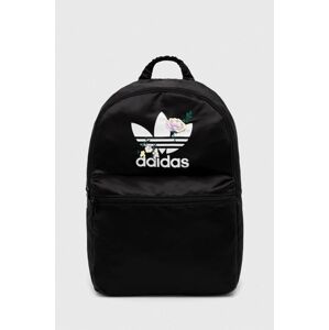 Ruksak adidas Originals dámsky, čierna farba, veľký, s potlačou