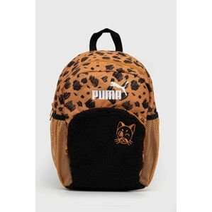 Detský ruksak Puma PU MATE Backpack oranžová farba, malý, vzorovaný