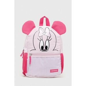 Detský ruksak zippy x Disney ružová farba, malý, s nášivkou
