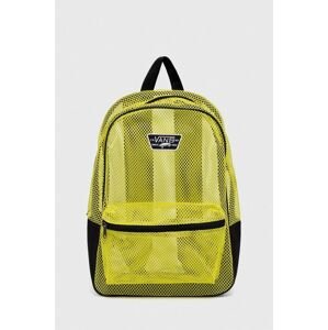 Detský ruksak Vans MESH NEW SKOOL BACKPACK EVENING PRIMROS žltá farba, veľký, s nášivkou