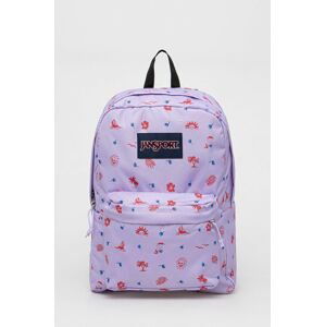 Ruksak Jansport fialová farba, veľký, vzorovaný