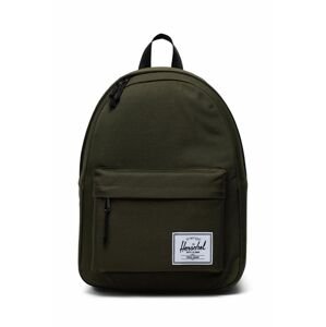 Ruksak Herschel Classic Backpack zelená farba, veľký, jednofarebný