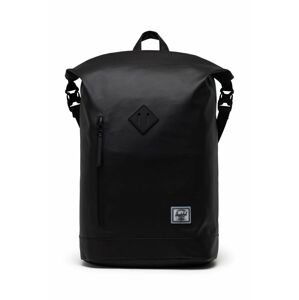 Ruksak Herschel Roll Top Backpack čierna farba, veľký, jednofarebný