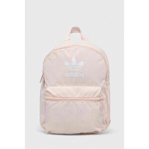 Ruksak adidas Originals Small Adicol BP IC8537-pink, ružová farba, malý, s potlačou