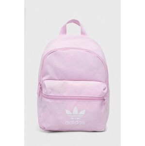 Ruksak adidas Originals ružová farba, malý, s potlačou