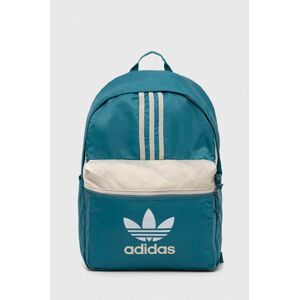 Ruksak adidas Originals tyrkysová farba, veľký, vzorovaný