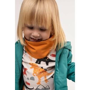 Detský šál komín Coccodrillo oranžová farba, jednofarebný