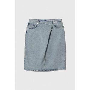 Rifľová sukňa Karl Lagerfeld Jeans mini, puzdrová
