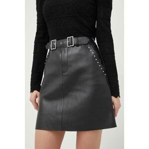 Sukňa Morgan čierna farba, mini, rovný strih